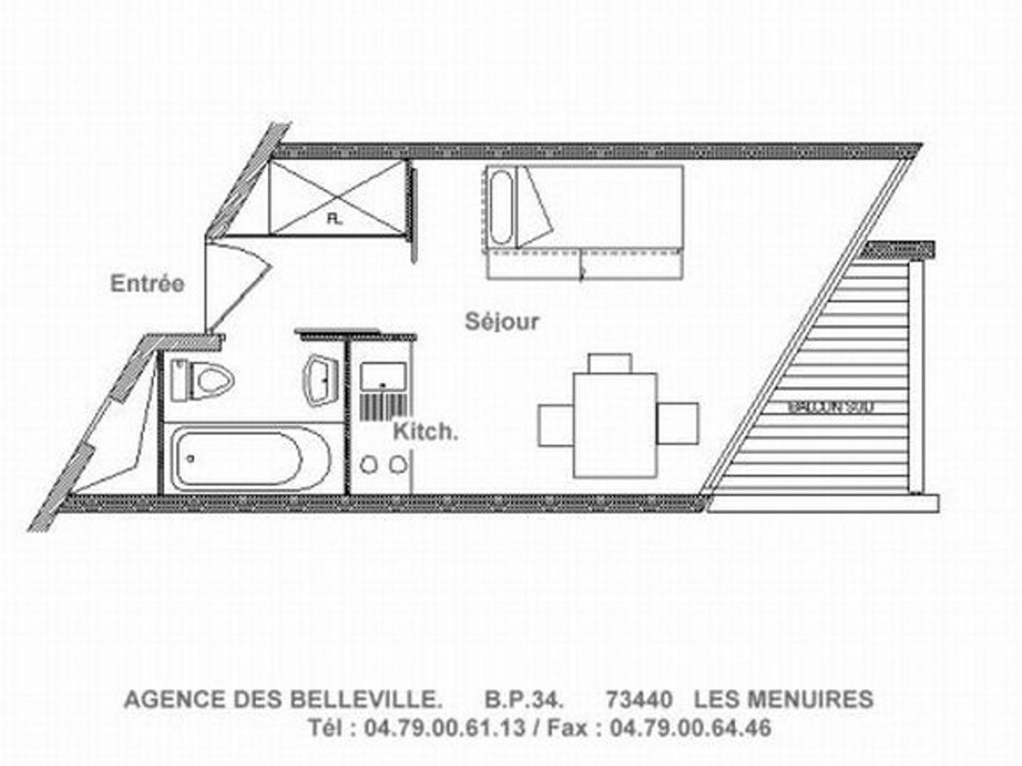 Studio Cosy Au Pied Des Pistes Avec Balcon, 3 Couchages Et Cuisine Equipee - Fr-1-344-1056 Apartment แซ็ง-มาร์แต็ง-เดอ-แบลวีย์ ภายนอก รูปภาพ